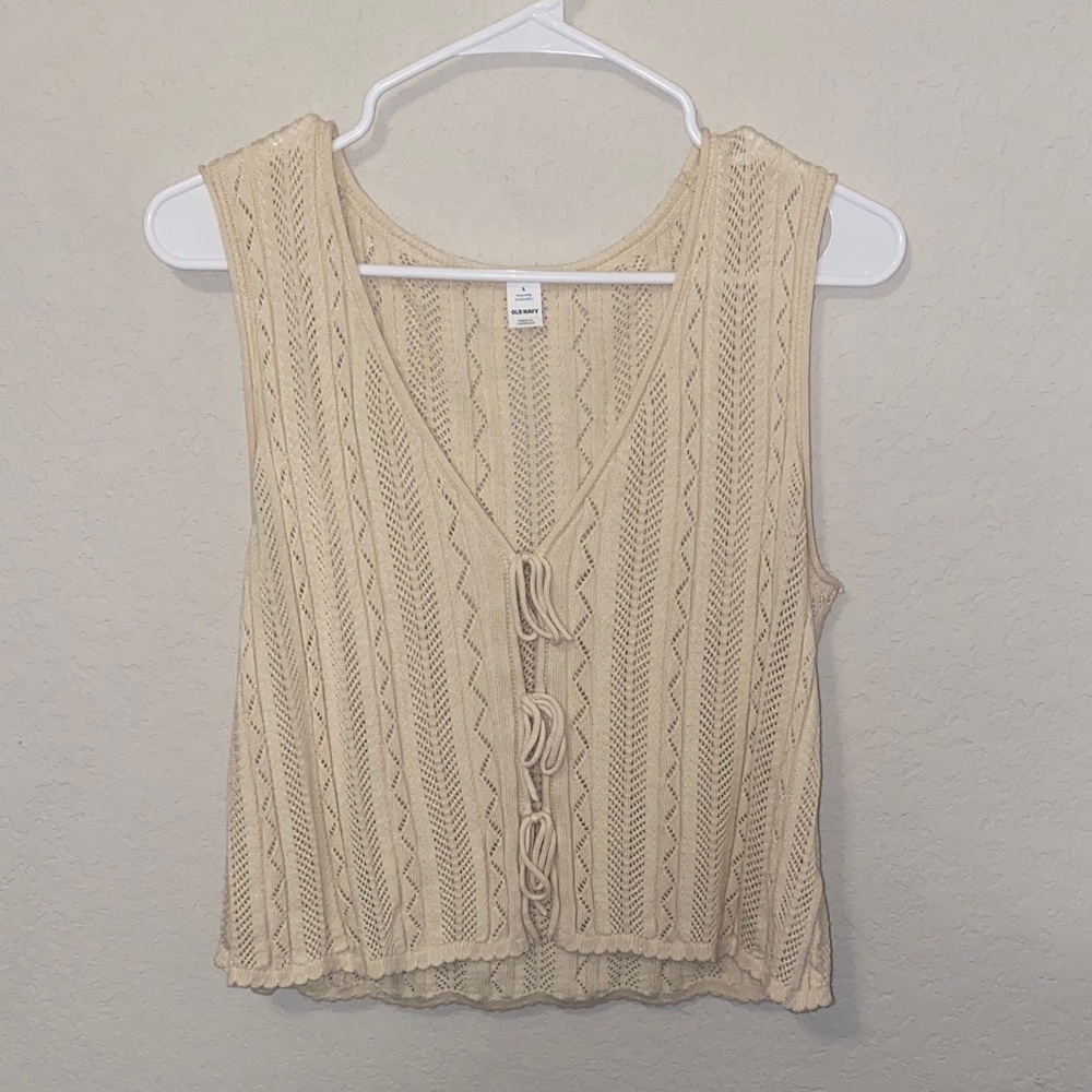 Old Navy Beige Knit Tank Top